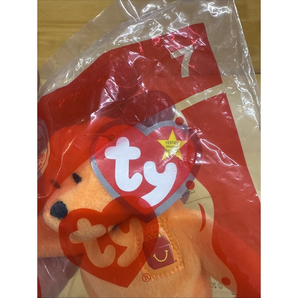 2004 McDonalds ty Beanie Babies #7 Happy Meal promo 25th Bear orange bear SEALED - Picture 4 of 4